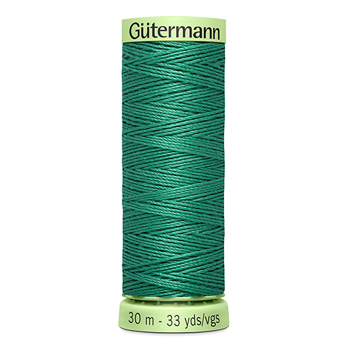 Нить Top Stitch 30/30 м для декоративной отстрочки, 100% полиэстер Gutermann (925, зеленый)
