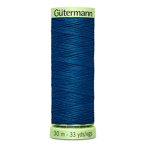 Нить Top Stitch 30/30 м для декоративной отстрочки, 100% полиэстер Gutermann (967, синий)