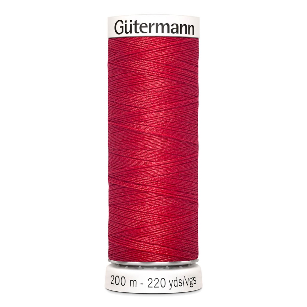 Нить Sew-All 100/200 м для всех материалов, 100% полиэстер Gutermann (365, красный)