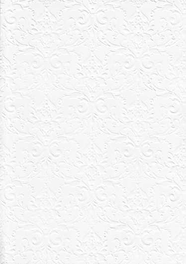 Бумага с рельефным рисунком "Дамасский узор" цвет белый комплект 3 листа.