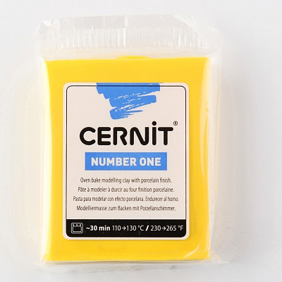 Пластика Cernit №1 56-62гр  (700, желтый)