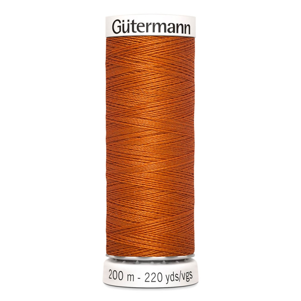 Нить Sew-All 100/200 м для всех материалов, 100% полиэстер Gutermann (932, медный)