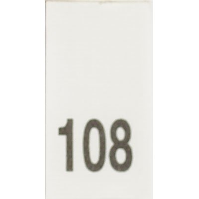 Размерники полиэстербелый 10х25 мм в рул. 200шт  (108)