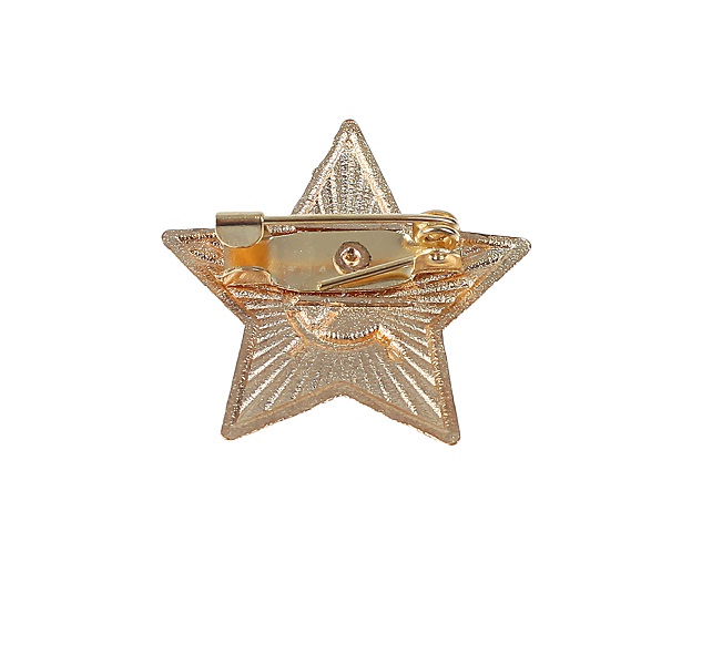 Значок «Звезда», 2,5 см, с застёжкой как на обычном значке