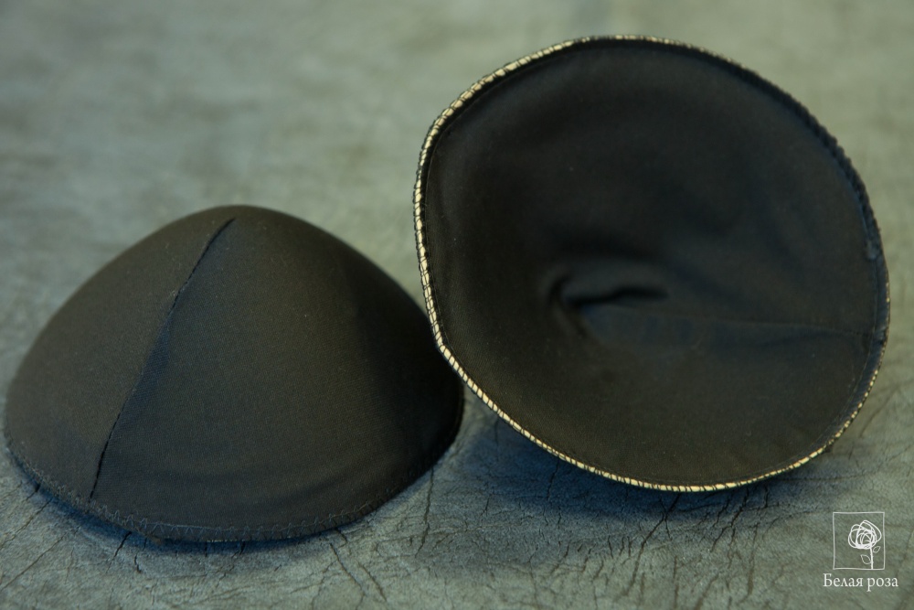 Чашечки круглые (1 пара)  (XL, черный)