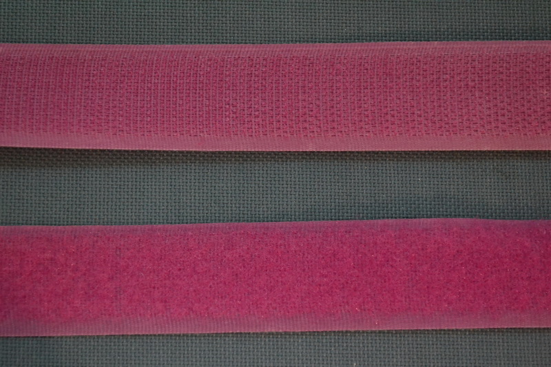 Лента контактная 2,5см цветная (15, розовый)