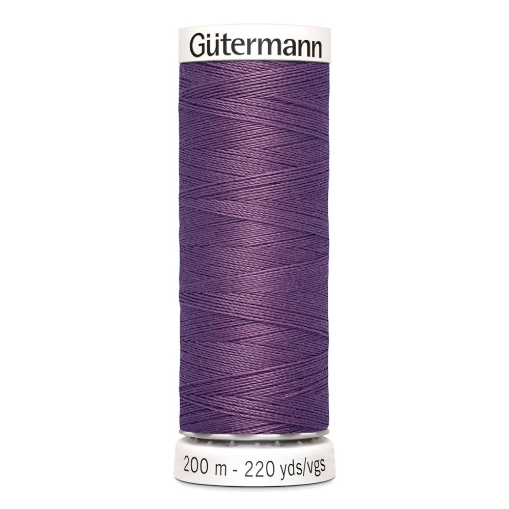 Нить Sew-All 100/200 м для всех материалов, 100% полиэстер Gutermann (129, фиолетовый)