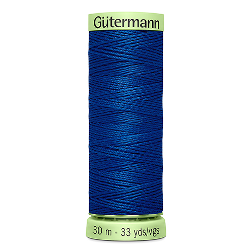 Нить Top Stitch 30/30 м для декоративной отстрочки, 100% полиэстер Gutermann (214, синий)