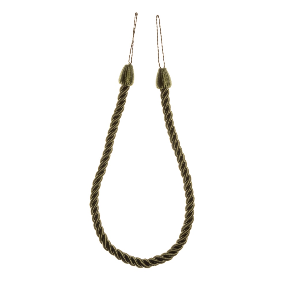Подвязка для штор крученая (1пара)   (55, хаки)