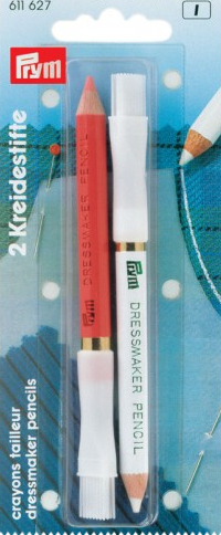 Меловые карандаши 11 см белый/розовый Prym**