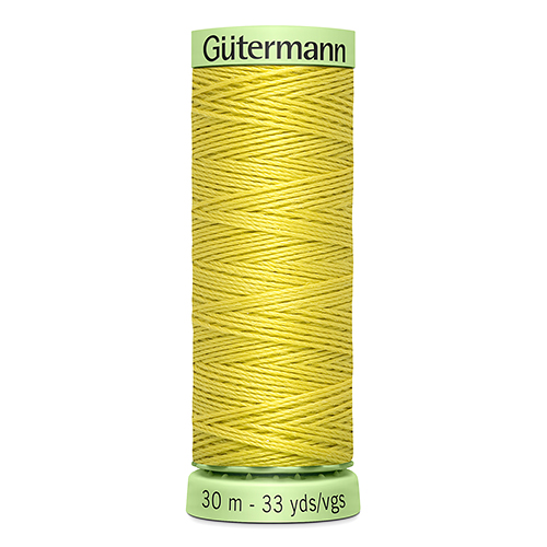 Нить Top Stitch 30/30 м для декоративной отстрочки, 100% полиэстер Gutermann (580, желтый)