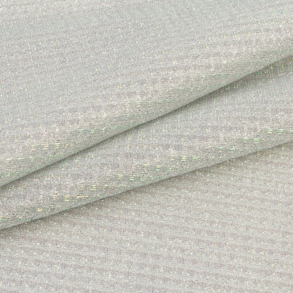 Декоративная ткань песок с глиттером 43738 (1, голограмма)