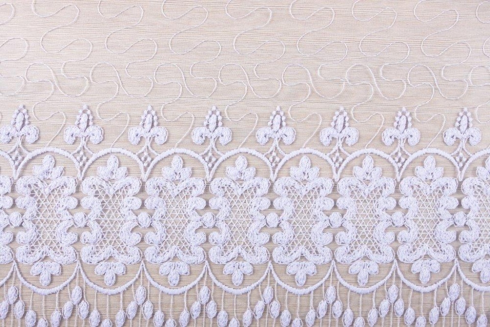 Портьерная ткань сетка 36777 (1, белый)