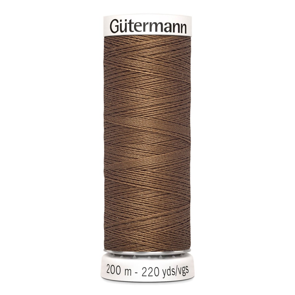 Нить Sew-All 100/200 м для всех материалов, 100% полиэстер Gutermann (180, коричневый)