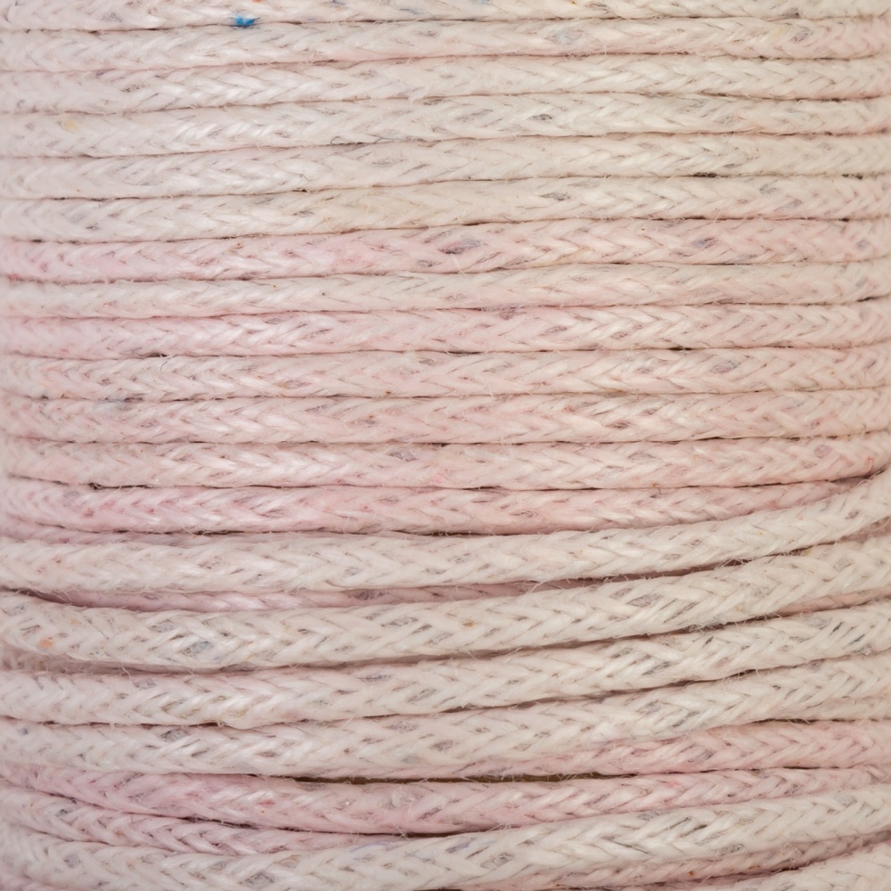 Шнур вощеный 1.2мм   9649 (372, бледно-розовый)
