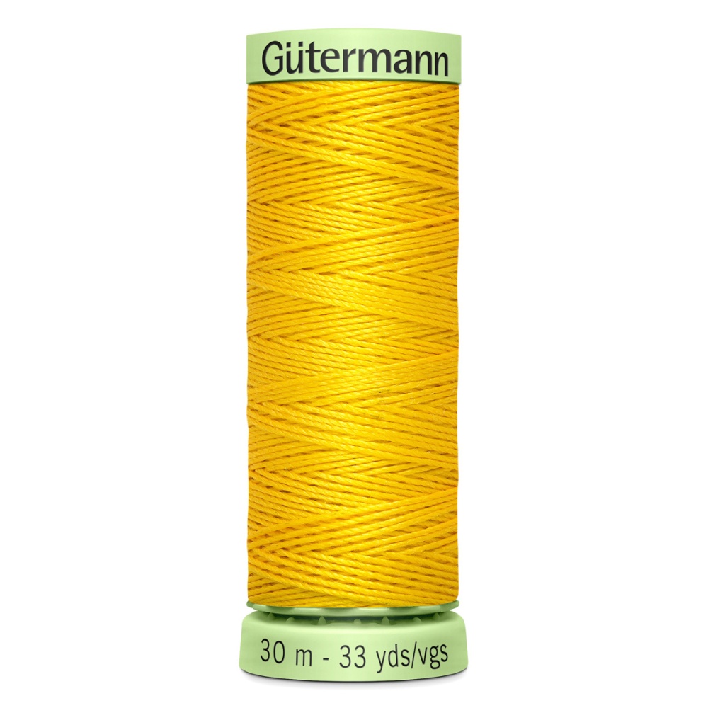 Нить Top Stitch 30/30 м для декоративной отстрочки, 100% полиэстер Gutermann (106, т.желтый)