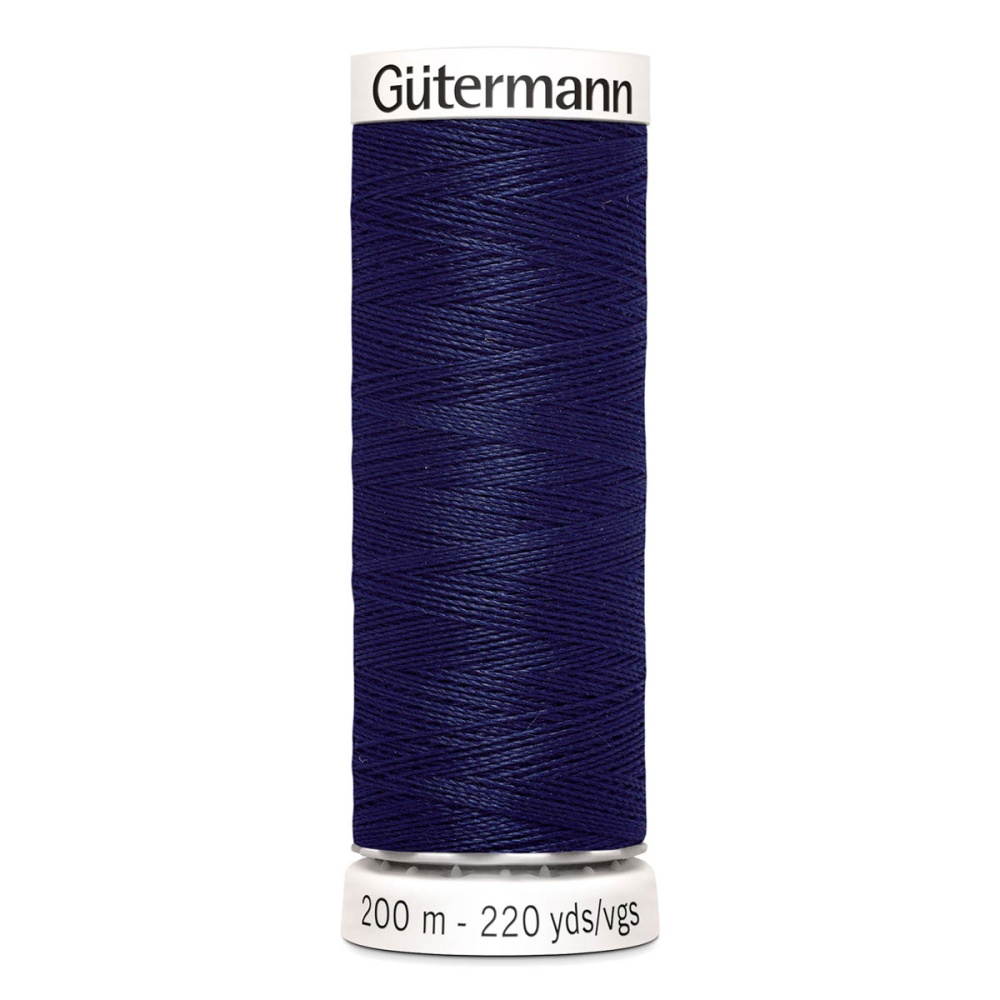 Нить Sew-All 100/200 м для всех материалов, 100% полиэстер Gutermann (310, т.синий)