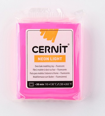 Пластика Cernit Neon неоновый 56гр (922, неон-розовый)