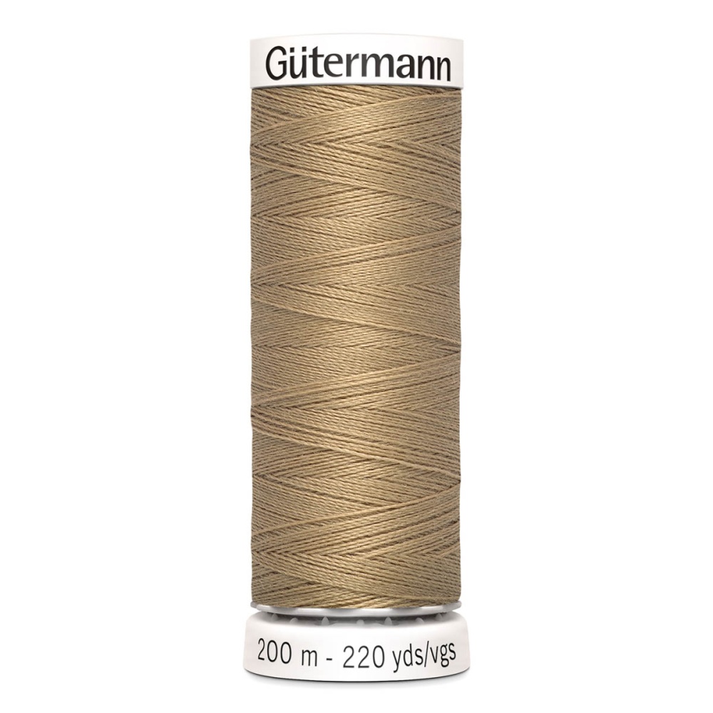 Нить Sew-All 100/200 м для всех материалов, 100% полиэстер Gutermann (265, т.песочный)