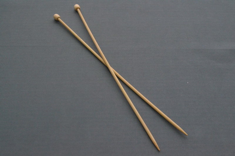 Спицы прямые бамбук 35см "Hobby Pro" (4,0 мм)