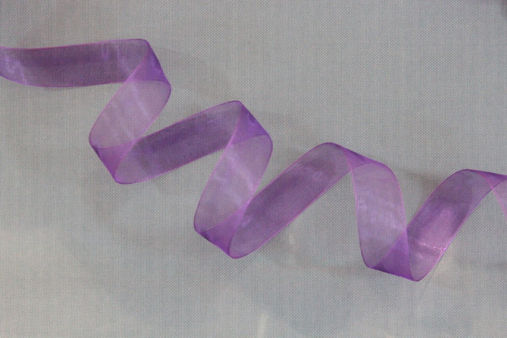 Лента органза 2,5 см   31691 (13, т.фиолетовый)