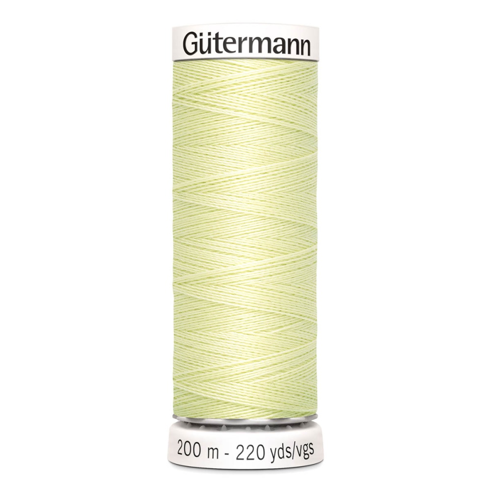 Нить Sew-All 100/200 м для всех материалов, 100% полиэстер Gutermann (292, св.салатовый)