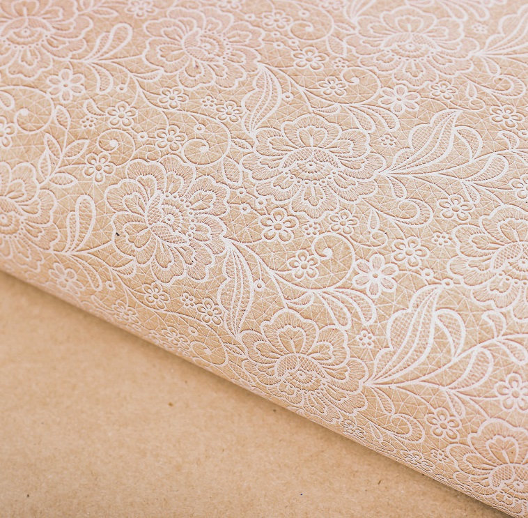 Бумага упаковочная крафтовая «Нежное кружево», 50×70 см