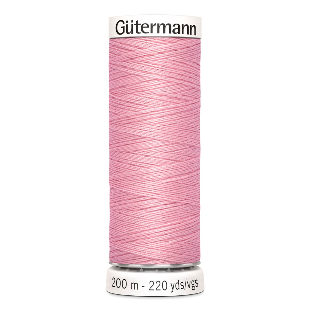 Нить Sew-All 100/200 м для всех материалов, 100% полиэстер Gutermann (43, бледно-розовый)