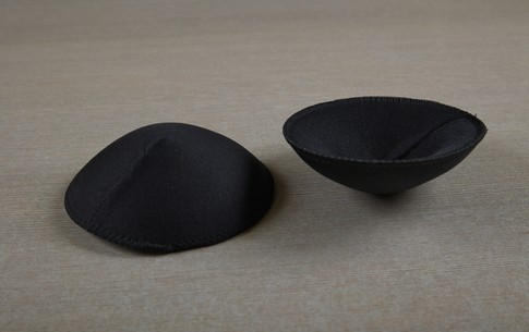Чашечки круглые (1 пара)  (S, черный)