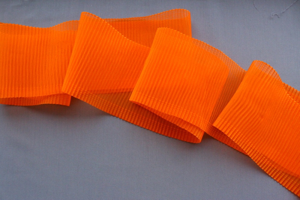 Бант гофре цветной    (8, оранжевый)