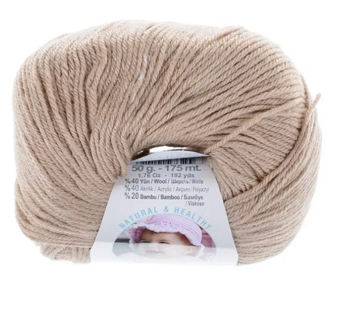 Пряжа "Baby wool" 20%бамбук 40%шерсть 40%акрил 50г/175м  (75)