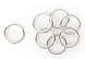 Кольцо тихое металлическое для карнизов d40мм (уп=10шт)  (хром )