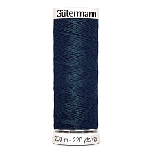 Нить Sew-All 100/200 м для всех материалов, 100% полиэстер Gutermann (764, темно-серый)