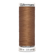 Нить Sew-All 100/200 м для всех материалов, 100% полиэстер Gutermann (842, коричневый)