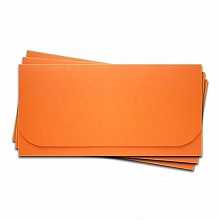 Основа для подарочного конверта №6 комплект 3шт. Цвет оранжевый матовы...