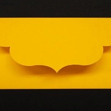 Основа для подарочного конверта №3 комлпект 3шт (007, желтый матовый)