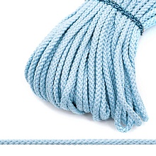 Шнур отделочный плетеный, 4 мм*30 м (голубой)
