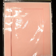 Открытка-паспарту Mr.Painter MCK  (09, розовый, прямоугольник)