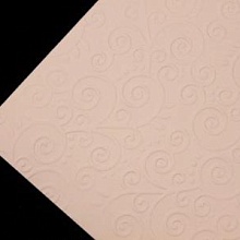 Бумага с рельефным рисунком "Завитки" 3л  (6, кремовый)