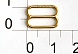 Регулятор для бретелек металл 12мм золото (уп=2пары)