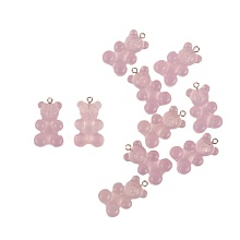 Бусы мишки (уп=2шт)   (розовый)