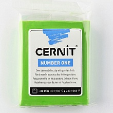 Пластика Cernit №1 56-62гр  (611, св.зеленый)