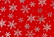 Бархат принт снежинки 43733 (1, красный)