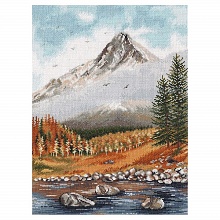 Набор для вышивания "Осень в горах" 25*35 см