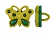 Пуговица 'Бабочка' (48452) 15мм  (1, желтый)