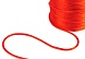 Шнур атласный (для воздушных петель), 2 мм (162, красный)