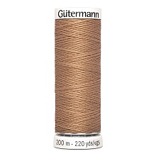 Нить Sew-All 100/200 м для всех материалов, 100% полиэстер Gutermann (179, св.коричневы...
