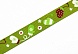 Лента НГ 1035 репсовая с рисунком 1,0см., цв.зеленый