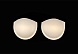 Чашечки с косточкой без уступа под бретель (1 пара)  (80A, белый)
