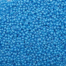 Бисер Preciosa 10/0 ~5гр  (16336, голубой непрозрачный)